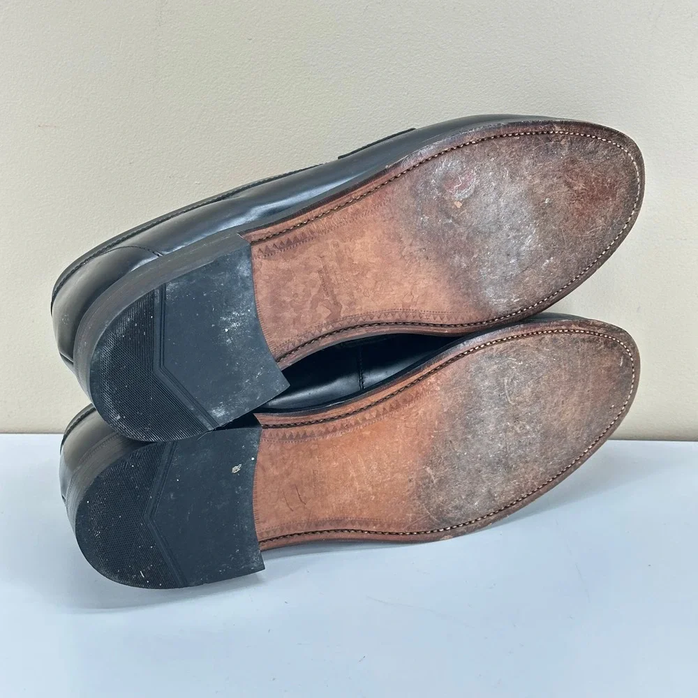 Charles Tyrwhitt Loafers: Men's 11.5 US (10.5 UK) Black Leather Shoes